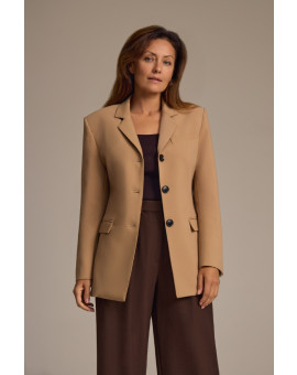 Жакет однобортный с покатыми плечами