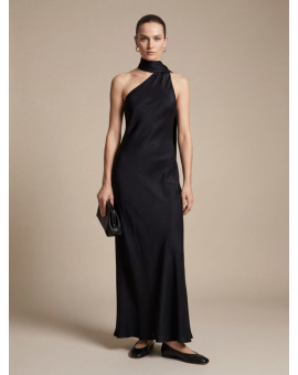 Платье макси из натурального шелка