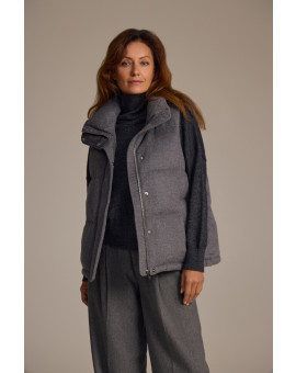 Пуховый жилет из кашемира с шерстью