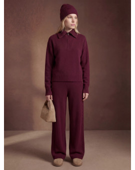 Брюки из кашемира с косами