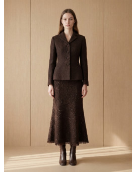 Юбка-миди с блеском